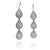 Silver Tiered Earrings - Iolite-Earrings-Sowon Joo-Pistachios