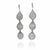 Silver Tiered Earrings - Iolite-Earrings-Sowon Joo-Pistachios