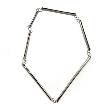 Silver Tube Necklace