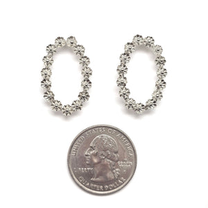 Silver Wreath Earrings-Earrings-Liz Clark-Pistachios