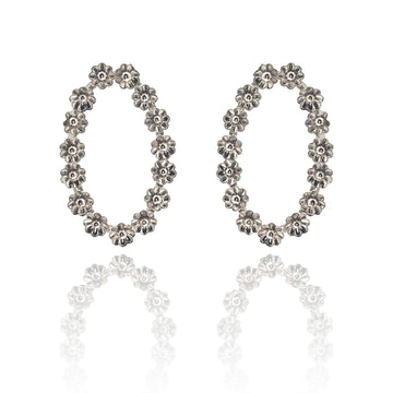 Silver Wreath Earrings