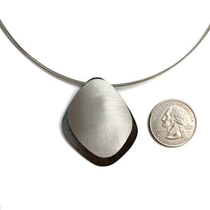 Silver and Black Layered Pendant-Necklaces-Kacper Schiffers-Pistachios