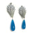 Silver and Blue Aluminum Earrings-Earrings-Eunseok Han-Pistachios