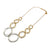 Silver and Gold Circles Necklace-Necklaces-Veronika Majewska-Pistachios