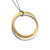 Silver and Gold Double Circle Pendant-Necklaces-Manuela Carl-Pistachios