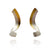 Silver and Gold Line Curl Earrings-Earrings-Stella Deligianni-Pistachios