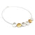 Silver and Gold Organic Disc Necklace-Necklaces-Manuela Carl-Pistachios