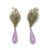 Silver and Periwinkle Aluminum Earrings-Earrings-Eunseok Han-Pistachios