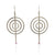 Silver and Sapphire Ripple Earrings-Earrings-Hilary Finck-Pistachios
