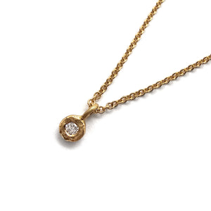 Single Diamond Necklace - Pistachios