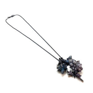 Small Blue Floral Necklace-Necklaces-Hanna Liljenberg-Pistachios