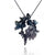 Small Blue Floral Necklace-Necklaces-Hanna Liljenberg-Pistachios