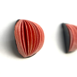 Small Coral Bud Earrings-Earrings-Naoko Yoshizawa-Pistachios