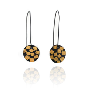 Small Gold Leaf Earrings-Earrings-Myung Urso-Pistachios