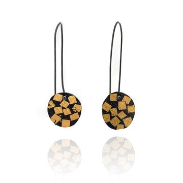 Small Gold Leaf Earrings