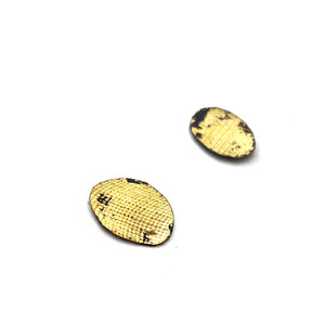 Small Gold Nasturtium Leaf Earrings-Earrings-Myung Urso-Pistachios