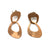 Small Interlocking Petal Earrings - Rose Gold Vermeil-Earrings-Heather Guidero-Pistachios