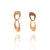 Small Interlocking Petal Earrings - Rose Gold Vermeil-Earrings-Heather Guidero-Pistachios