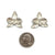 Small Orchid Stud Earrings-Earrings-Huiyu Chiu-Pistachios