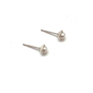 Small Pearl Studs-Earrings-Heather Guidero-Pistachios