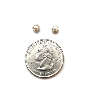 Small Pearl Studs-Earrings-Heather Guidero-Pistachios