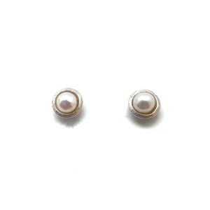 Small Pearl Studs-Earrings-Heather Guidero-Pistachios