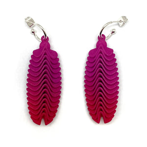 Small Pink Feather Earrings-Earrings-Lynne MacLachlan-Pistachios