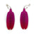 Small Pink Feather Earrings-Earrings-Lynne MacLachlan-Pistachios