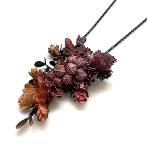 Small Pink Floral Necklace-Necklaces-Hanna Liljenberg-Pistachios