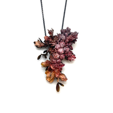 Small Pink Floral Necklace