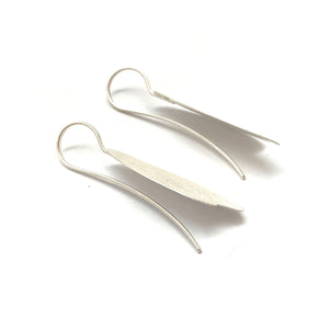 Small Riticulated Silver Doublet Earrings-Earrings-Anna Krol-Pistachios