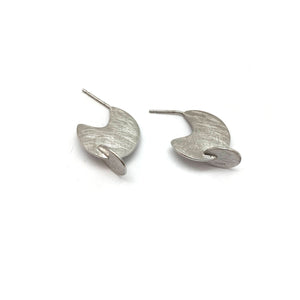 Small Silver Axis Posts-Earrings-Joid Art-Pistachios