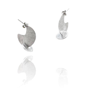 Small Silver Axis Posts-Earrings-Joid Art-Pistachios