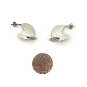 Small Silver Axis Posts-Earrings-Joid Art-Pistachios