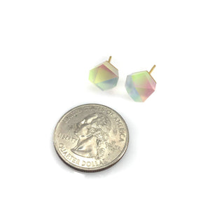 Small Unicorn Crystal Studs-Earrings-Fruit Bijoux-Pistachios