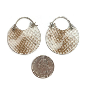 Snakeskin Hoop Earrings-Earrings-Luana Coonen-Pistachios