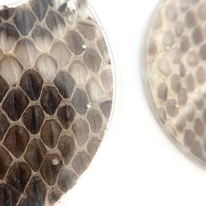 Snakeskin Hoops - Large-Earrings-Luana Coonen-Pistachios