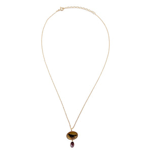 Songbird Droplet Necklace-Necklaces-Anna Bankuti-Pistachios