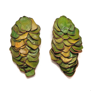 Soppero Green Earrings-Earrings-Karin Roy Andersson-Pistachios