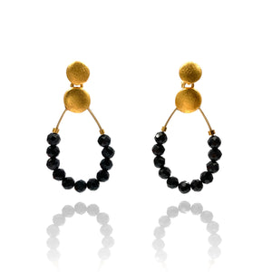 Spinel and Gold Earrings-Earrings-Bernd Wolf-Pistachios