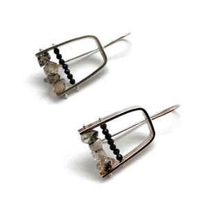 Spinel and Herkimer Earrings-Earrings-Ashka Dymel-Pistachios