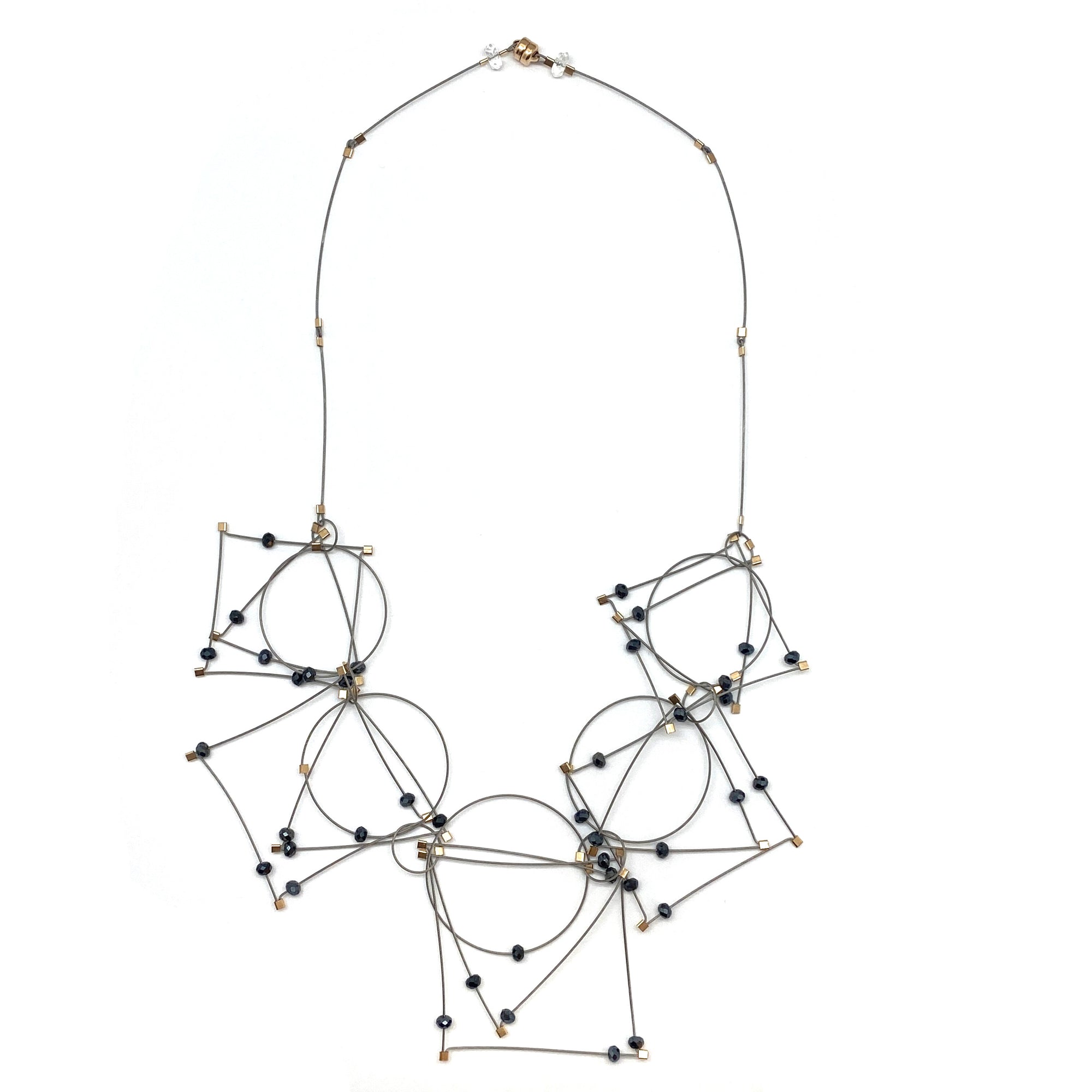 Spinel and Nylon Necklace-Necklaces-Meghan Riley-Pistachios