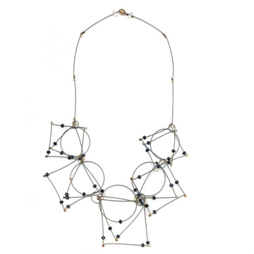 Spinel and Nylon Necklace