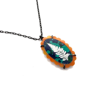 Spiny and Malachite Pendant-Necklaces-Kelly Jean Conroy-Pistachios