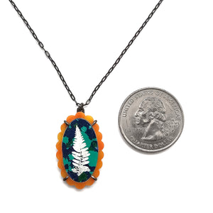 Spiny and Malachite Pendant-Necklaces-Kelly Jean Conroy-Pistachios