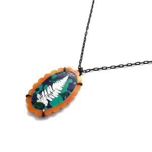 Spiny and Malachite Pendant-Necklaces-Kelly Jean Conroy-Pistachios