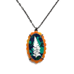 Spiny and Malachite Pendant-Necklaces-Kelly Jean Conroy-Pistachios