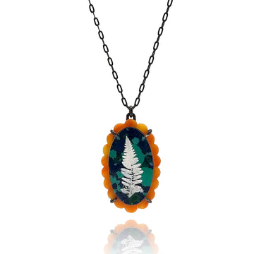 Spiny and Malachite Pendant