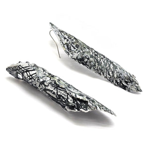 Spiral Black Earrings-Earrings-Sofia Björkman-Pistachios