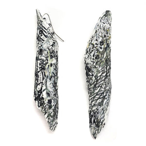 Spiral Black Earrings-Earrings-Sofia Björkman-Pistachios
